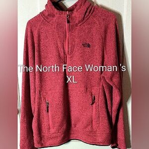The North Face Woman''s Quarter Zip With Hood, Size XL